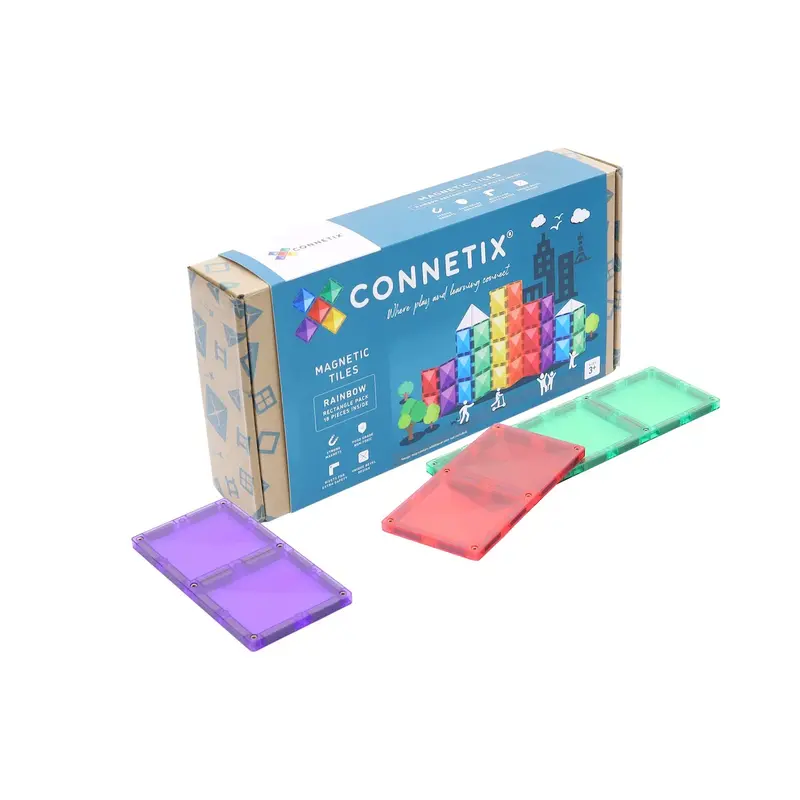 CONNETIX  CONNETIX Rainbow Rechthoek Pakket - 18 delig