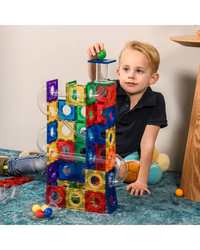 Coblo Coblo Magnetische Knikkerbaan Classic 135 delig + 12 Gratis ballen Coblo Coblo Magnetische Knikkerbaan Classic 135 delig + 12 Gratis ballen