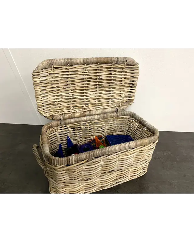 Van der Leeden Van der Leeden Opbergmand Rotan met deksel - S