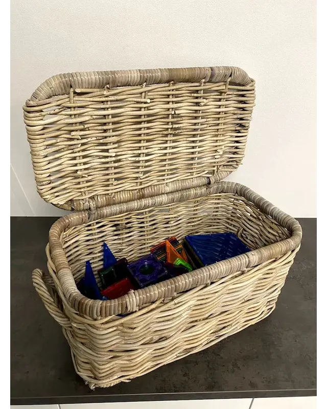 Van der Leeden Van der Leeden Opbergmand Rotan met deksel - S