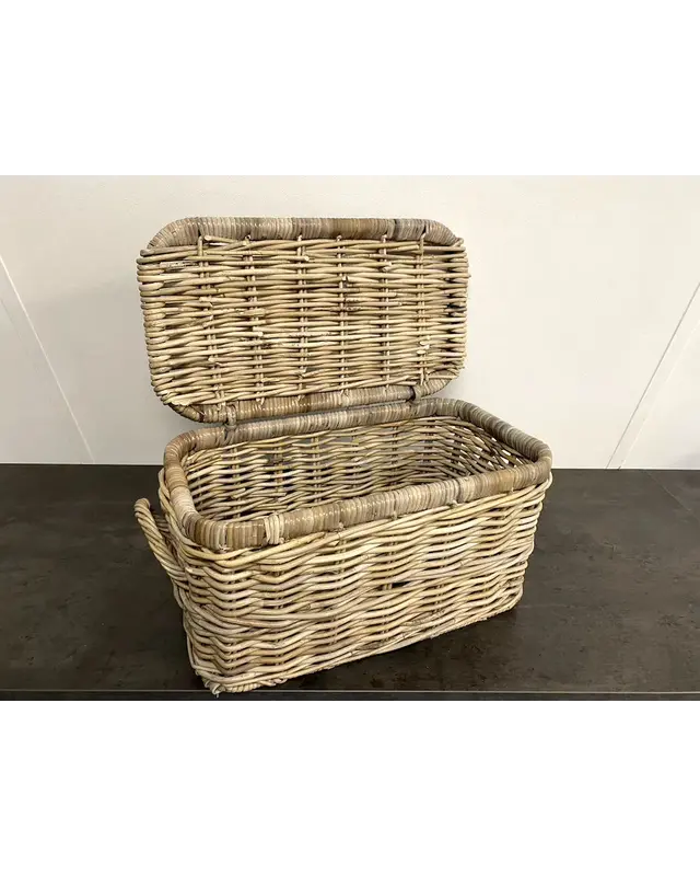 Van der Leeden Van der Leeden Opbergmand Rotan met deksel - S