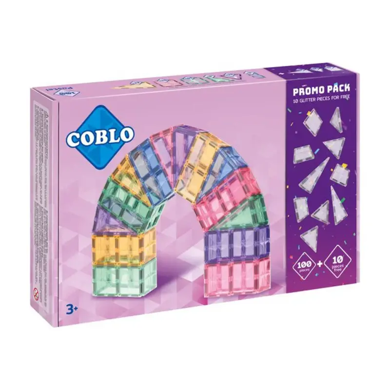 Coblo Coblo Limited edition Pastel 100 delig + 10 Gratis glitter stenen