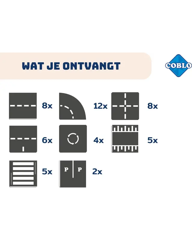 Coblo Coblo Magneet Toppers wegen - 50 delig