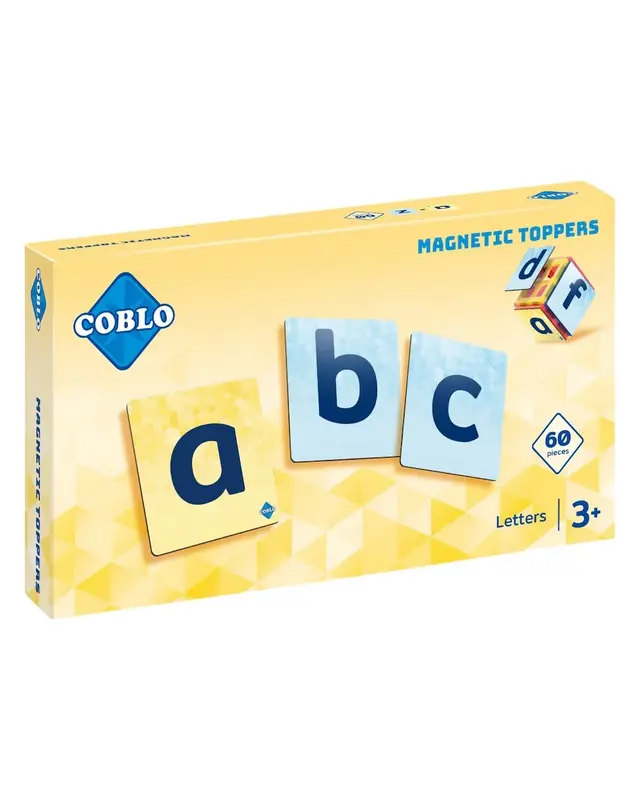 Coblo Coblo Magneet Toppers letters - 60 delig Coblo Coblo Magneet Toppers letters - 60 delig