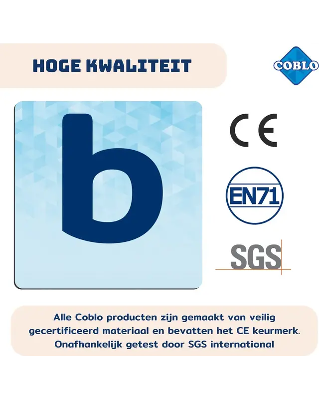 Coblo Coblo Magneet Toppers letters - 60 delig Coblo Coblo Magneet Toppers letters - 60 delig
