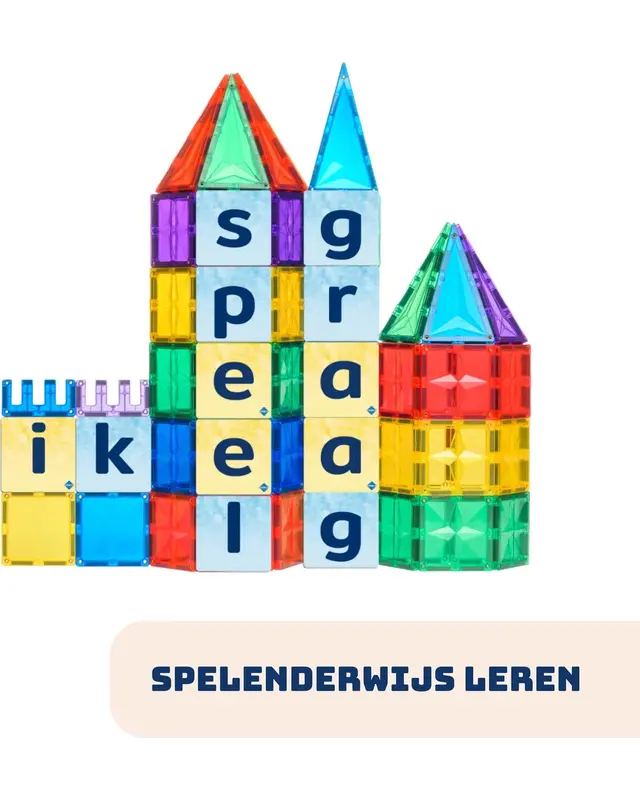 Coblo Coblo Magneet Toppers letters - 60 delig Coblo Coblo Magneet Toppers letters - 60 delig