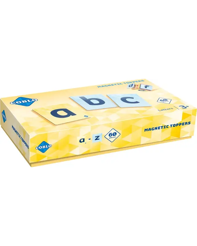 Coblo Coblo Magneet Toppers letters - 60 delig Coblo Coblo Magneet Toppers letters - 60 delig