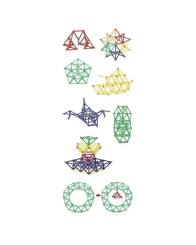 Magic Magnetic Procart 3D Magnetisch speelgoed - 138 stuks