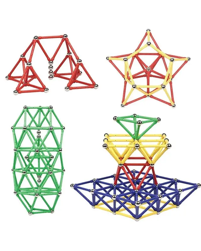 Magic Magnetic Procart 3D Magnetisch speelgoed - 138 stuks