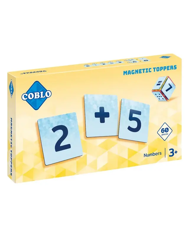 Coblo Coblo Magneet Toppers Cijfers - 60 delig Coblo Coblo Magneet Toppers Cijfers - 60 delig