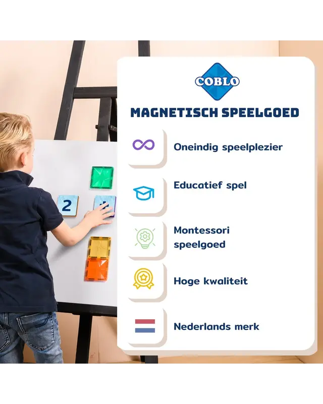 Coblo Coblo Magneet Toppers Cijfers - 60 delig Coblo Coblo Magneet Toppers Cijfers - 60 delig