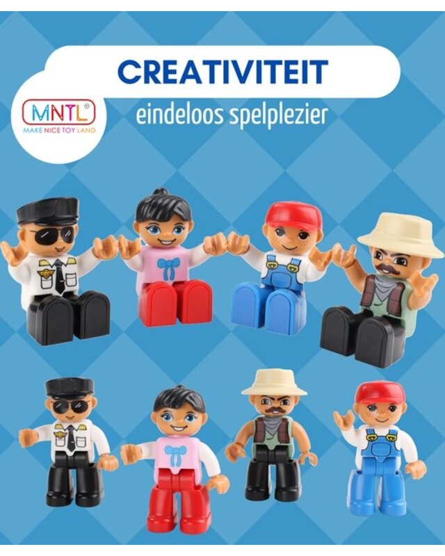 MNTL MNTL Magnetische figuren 4 stuks MNTL MNTL Magnetische figuren 4 stuks