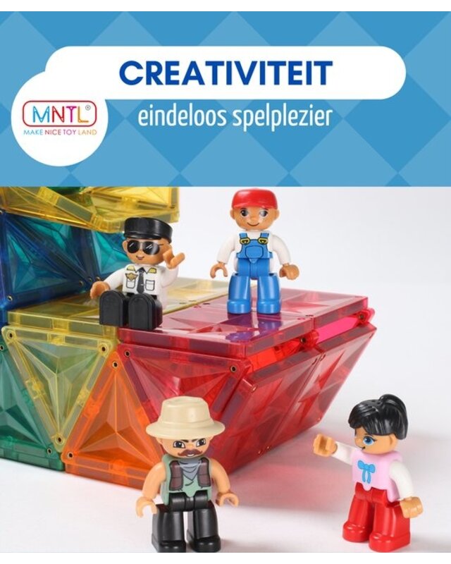 MNTL MNTL Magnetische figuren 4 stuks MNTL MNTL Magnetische figuren 4 stuks