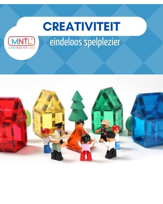 MNTL MNTL Magnetische figuren 4 stuks MNTL MNTL Magnetische figuren 4 stuks