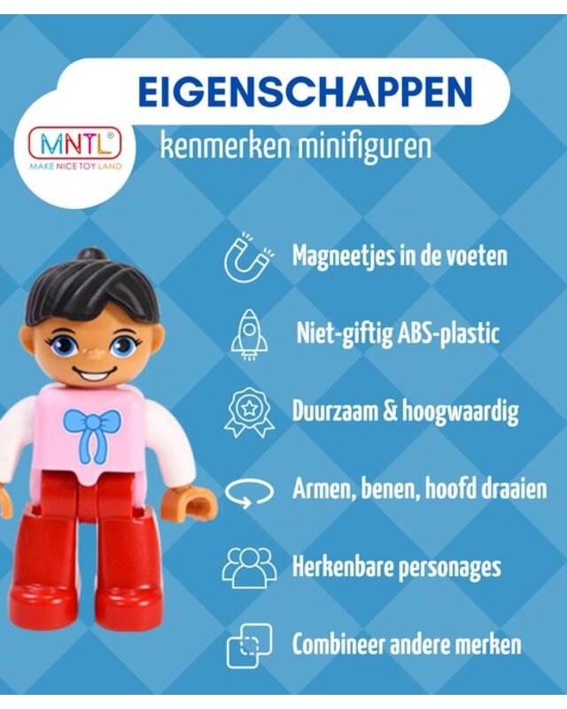 MNTL MNTL Magnetische figuren 4 stuks MNTL MNTL Magnetische figuren 4 stuks