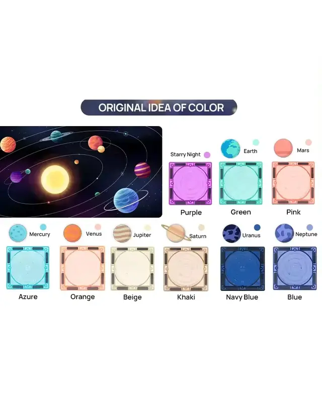 MNTL MNTL Sterrennacht magneet speelgoed - 136 stuks