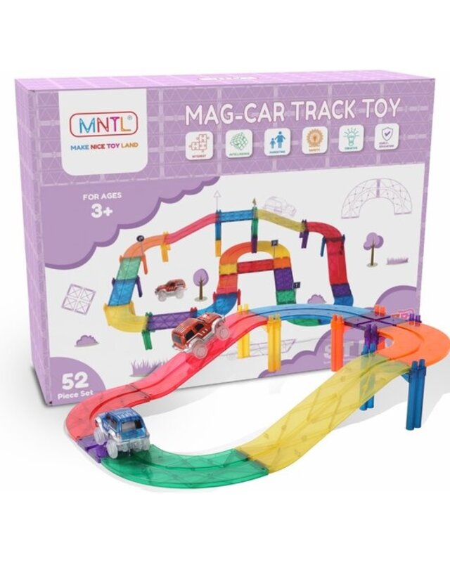 MNTL MNTL Magnetische Racebaan 52-stuks MNTL MNTL Magnetische Racebaan 52-stuks