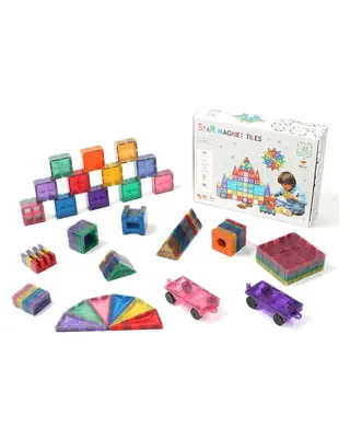 MNTL MNTL Magnetic Tiles Magnetische Tegels Rainbow sterren - 182 stuks