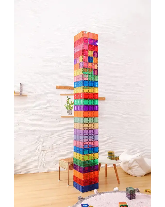 MNTL MNTL Magnetisch speelgoed XXL pakket Rainbow sterren - 182 stuks MNTL MNTL Magnetisch speelgoed XXL pakket Rainbow sterren - 182 stuks