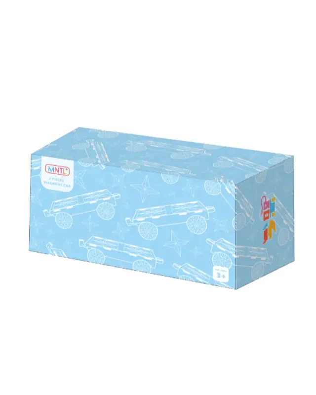 MNTL MNTL Magnetische Auto's 2-delig MNTL MNTL Magnetische Auto's 2-delig