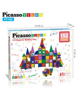 PicassoTiles Magneet speelgoed complete set 152 delig