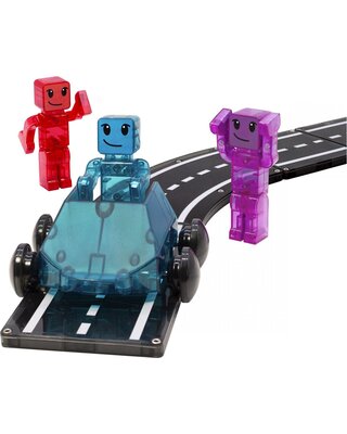 Magna Tiles Magna-Tiles Dashers 6-Piece Set, Speelgoed auto speelset, 3 jaar, Blauw, Paars, Rood