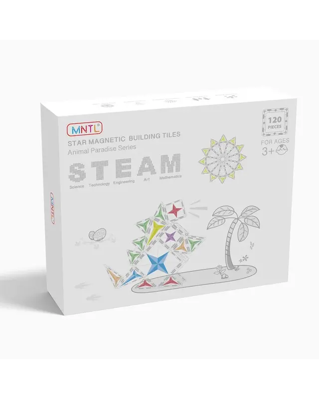 MNTL MNTL Magnetic Tiles Magnetische Tegels Pastel - 120 stuks MNTL MNTL Magnetic Tiles Magnetische Tegels Pastel - 120 stuks