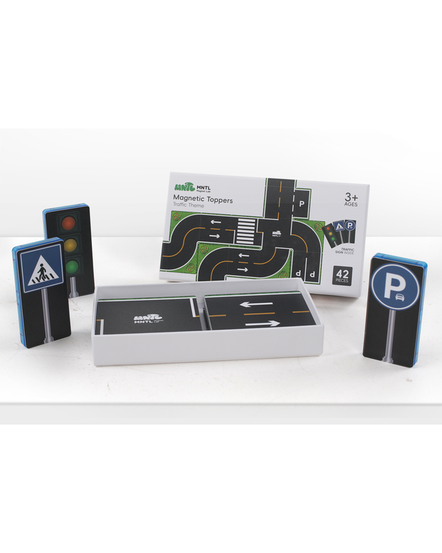 MNTL MNTL Magnetische Toppers Verkeersthema 42-delig MNTL MNTL Magnetische Toppers Verkeersthema 42-delig