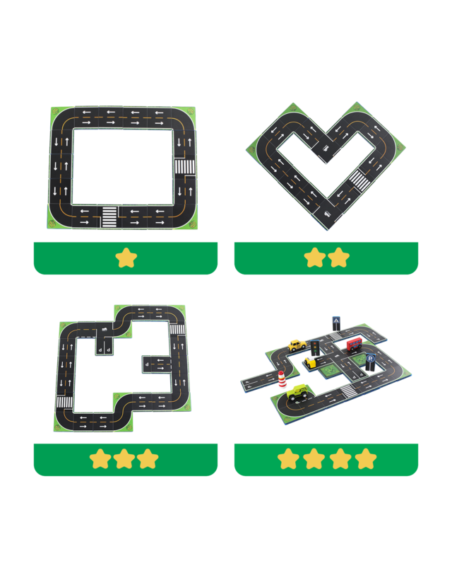 MNTL MNTL Magnetische Toppers Verkeersthema 42-delig MNTL MNTL Magnetische Toppers Verkeersthema 42-delig