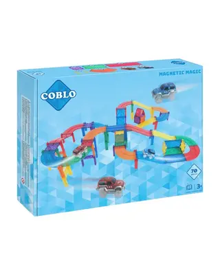 Coblo Classic Magnetische Autobaan Set 70-delig
