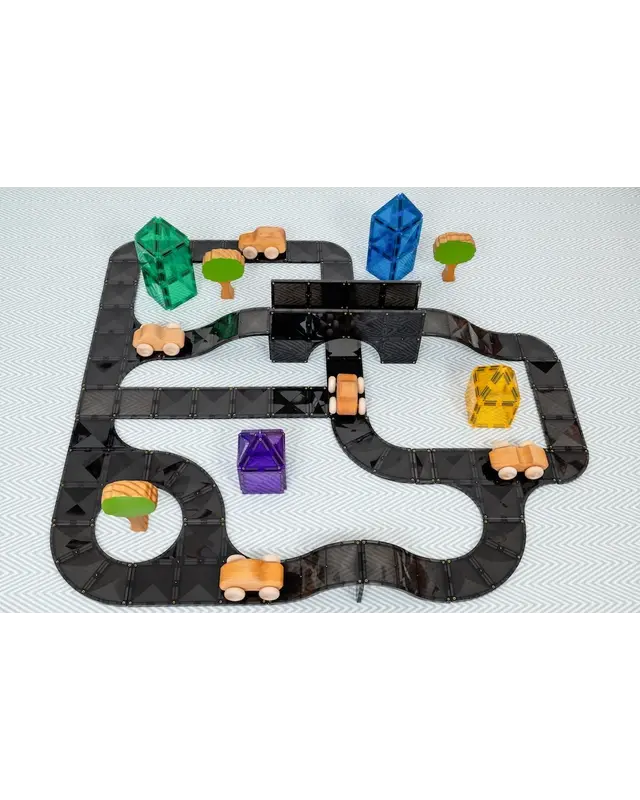 CONNETIX  CONNETIX Roads Magnetische Autobaan Set 48 delig CONNETIX  CONNETIX Roads Magnetische Autobaan Set 48 delig