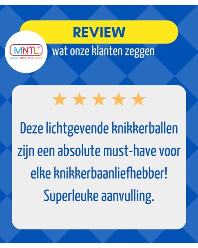 MNTL MNTL Lichtgevende Ballen Knikkerbaan 4 Stuks MNTL MNTL Lichtgevende Ballen Knikkerbaan 4 Stuks