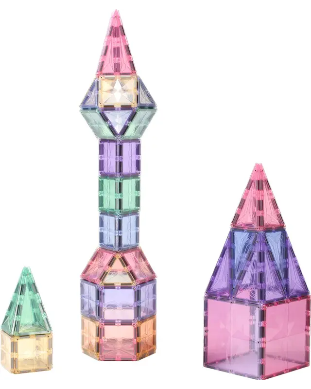 MNTL MNTL Magnetic Tiles Magnetische Tegels Pastel - 108 stuks MNTL MNTL Magnetic Tiles Magnetische Tegels Pastel - 108 stuks