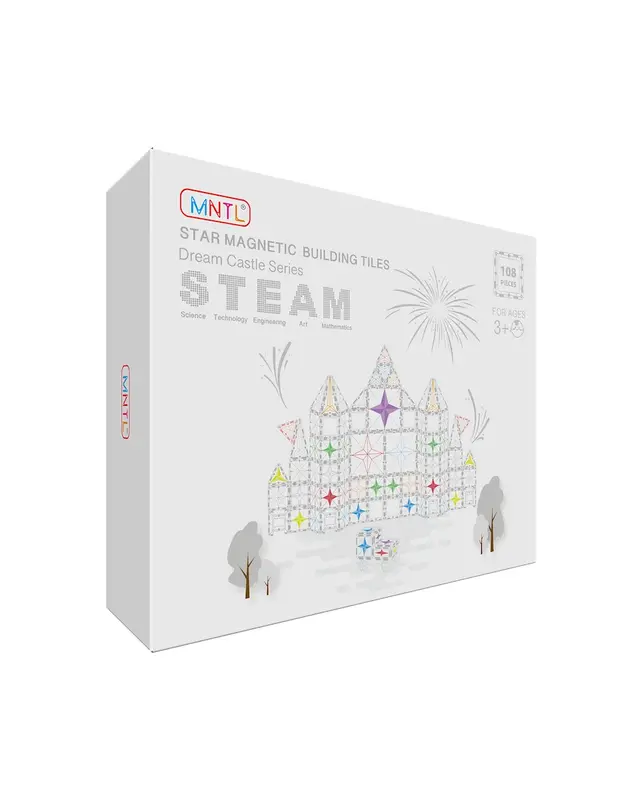 MNTL MNTL Magnetic Tiles Magnetische Tegels Pastel - 108 stuks MNTL MNTL Magnetic Tiles Magnetische Tegels Pastel - 108 stuks