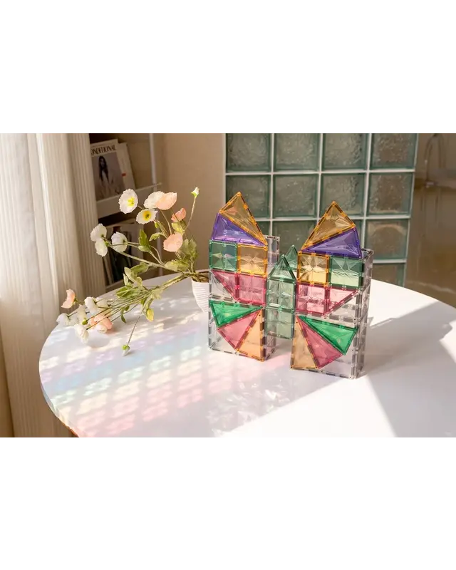 MNTL MNTL Magnetic Tiles Magnetische Tegels Pastel - 108 stuks MNTL MNTL Magnetic Tiles Magnetische Tegels Pastel - 108 stuks