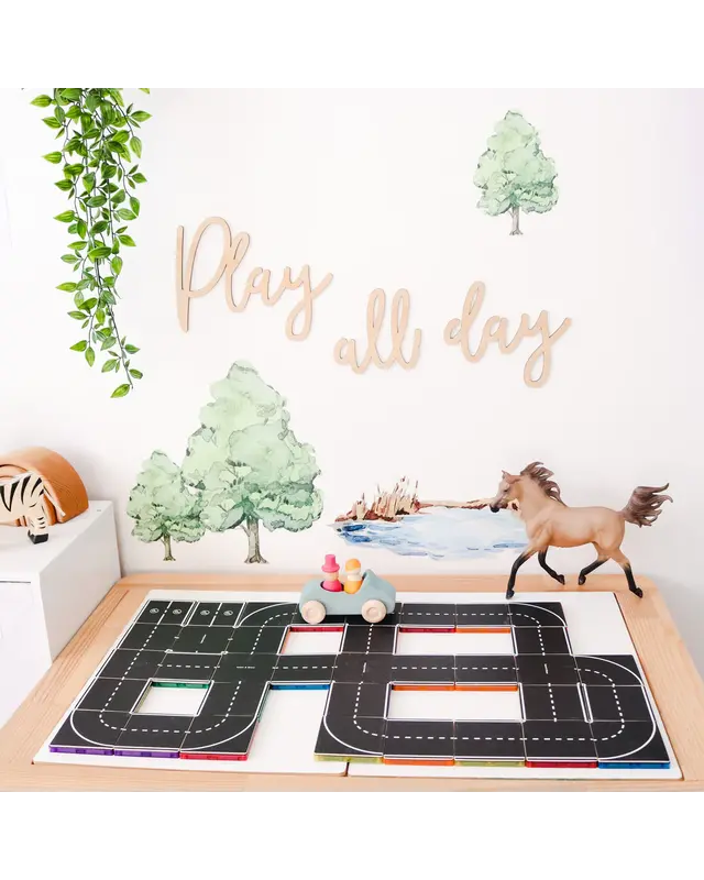 Learn and Grow Toys Learn and Grow Magnetische Toppers - Weg pakket 40 delig Learn and Grow Toys Learn and Grow Magnetische Toppers - Weg pakket 40 delig