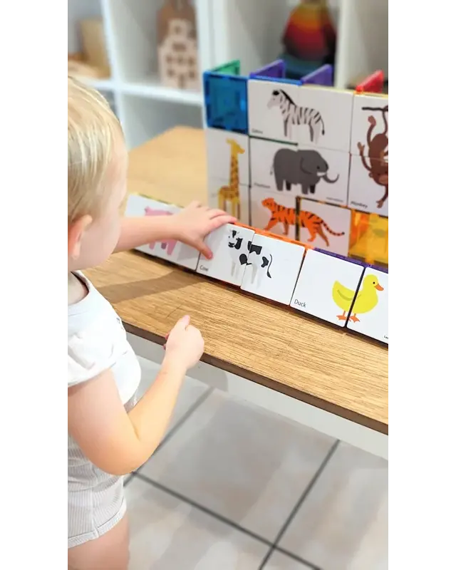 Learn and Grow Toys Learn and Grow Magnetische Toppers - Dieren duo 40 delig Learn and Grow Toys Learn and Grow Magnetische Toppers - Dieren duo 40 delig