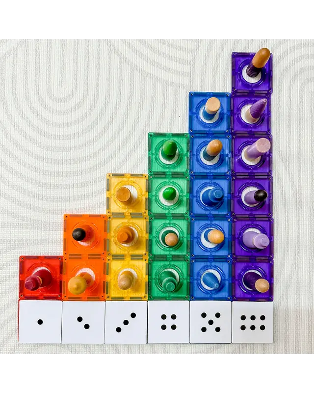 Learn and Grow Toys Learn and Grow Magnetische Toppers - Rekenpakket 40 delig