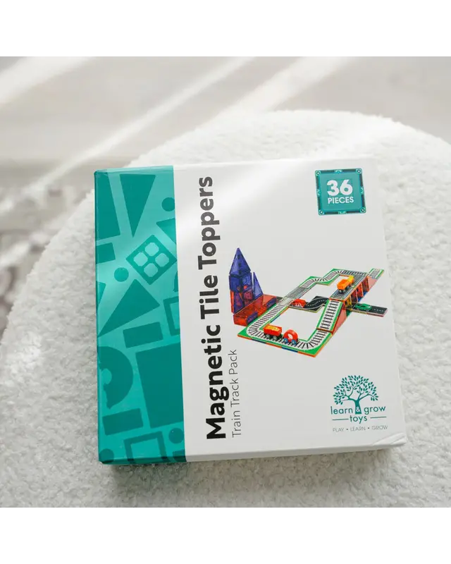 Learn and Grow Toys Learn and Grow Magnetische Toppers - Treinbaan 40 delig
