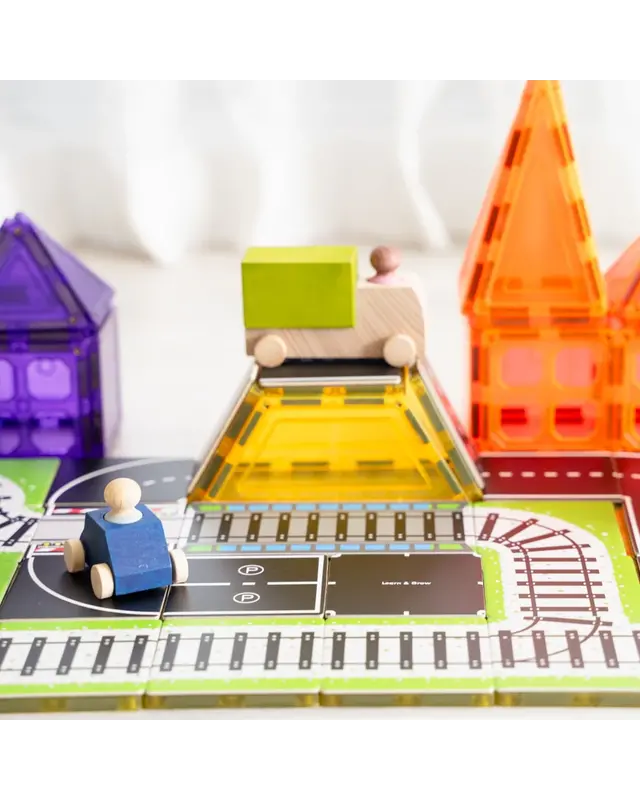 Learn and Grow Toys Learn and Grow Magnetische Toppers - Treinbaan 40 delig