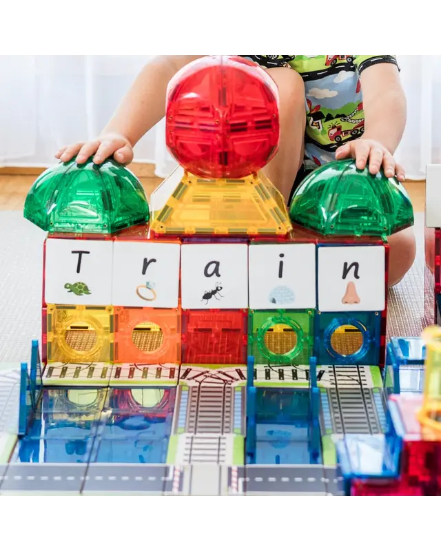 Learn and Grow Toys Learn and Grow Magnetische Toppers - Treinbaan 40 delig