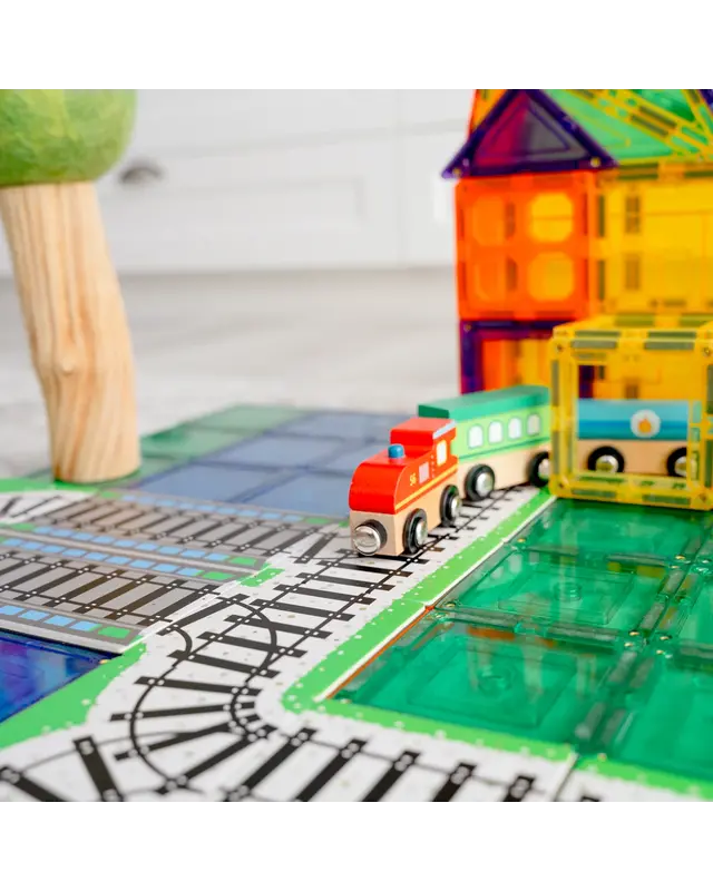 Learn and Grow Toys Learn and Grow Magnetische Toppers - Treinbaan 40 delig