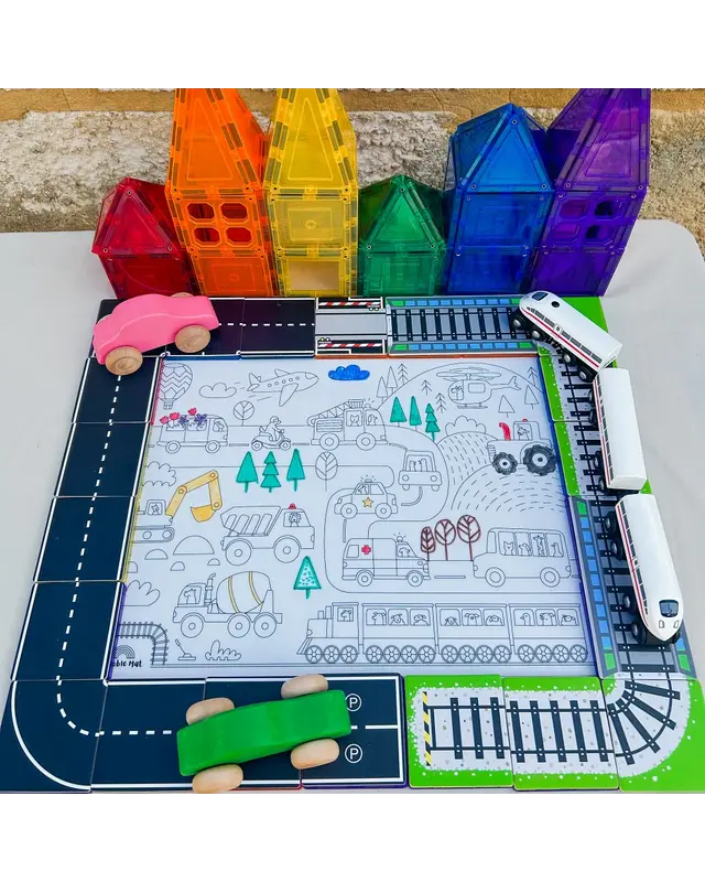 Learn and Grow Toys Learn and Grow Magnetische Toppers - Treinbaan 40 delig