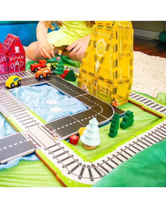 Learn and Grow Toys Learn and Grow Magnetische Toppers - Treinbaan 40 delig