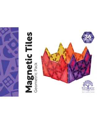 Learn and Grow Toys Learn and Grow Magnetische tegels - Geometrisch 36 delig
