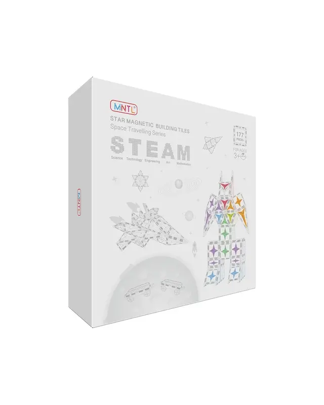 MNTL MNTL Magnetische Tegels Ruimtereisserie 177-delig Classic MNTL MNTL Magnetische Tegels Ruimtereisserie 177-delig Classic