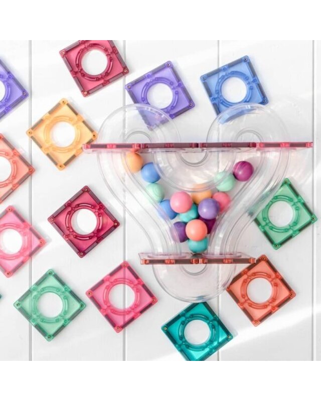 CONNETIX  CONNETIX 16 Reserve ballen voor knikkerbanen - Pastel