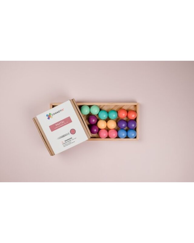 CONNETIX  CONNETIX 16 Reserve ballen voor knikkerbanen - Pastel