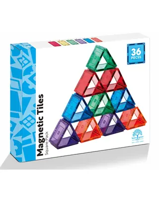 Learn and Grow Toys Learn and Grow Magnetische tegels - Kleine Vierkanten 36 delig