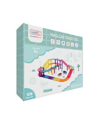 MNTL Magnetische Autobaan Regenboog 108-delig